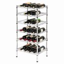 Ver imagem 2 de Estante Garrafeira de Aço para Vinhos 6 Prateleiras - Cromada