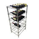Ver imagem 3 de Estante Garrafeira de Aço para Vinhos 6 Prateleiras - Cromada