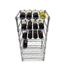 Ver imagem 4 de Estante Garrafeira de Aço para Vinhos 6 Prateleiras - Cromada