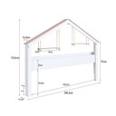 Ver imagem 3 de Nicho Moldura Casinha para Quarto Infantil Infanto Branco/Rosa
