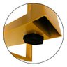 Base de Mesa Gizé Tampos Pedra Vidro Madeira de 1m Preto - 6