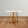 Base de Mesa Gizé Tampos Pedra Vidro Madeira de 1m Preto - 2
