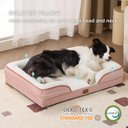 Ver imagem 3 de Bedsure Cama Ortopédica para Cães Grandes G Resa e Branca