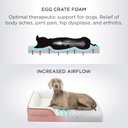Ver imagem 2 de Bedsure Cama Ortopédica para Cães Grandes G Resa e Branca