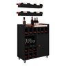 Adega Balcão Organizador Bar ,cachaça Vinho Preto - 4