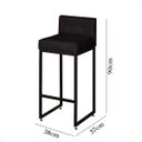 Ver mais imagens de Banqueta Alta para Cozinha Laura Corino Preto Base de Ferro Industrial