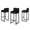 Ver imagem 2 de Banqueta Alta para Cozinha Laura Corino Preto Base de Ferro Industrial