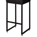 Ver imagem 4 de Banqueta Alta para Cozinha Laura Corino Preto Base de Ferro Industrial
