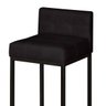 Banqueta Alta para Cozinha Laura Corino Preto Base de Ferro Industrial - 3