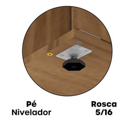 Armário para Escritório Baixo 740x680x360 Abl740pe27 Espresso Móveis - 14