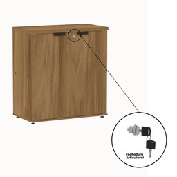 Armário para Escritório Baixo 740x680x360 Abl740pe27 Espresso Móveis - 10