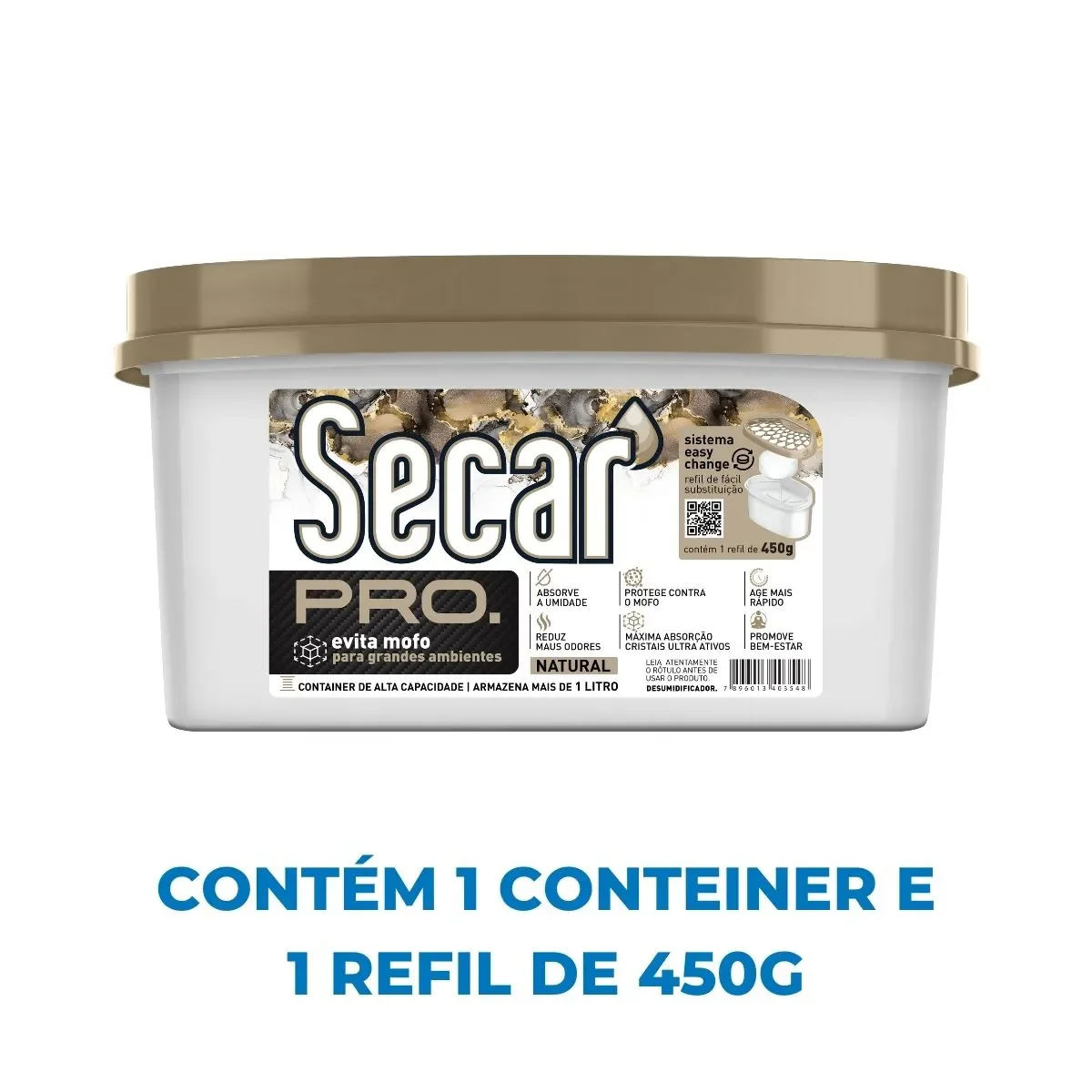 Kit Evita Mofo Secar Pro Container Natural 450g + 2 Refis - 4