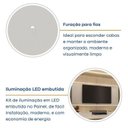 Ver imagem 7 de Rack com Painel para TV até 85 Polegadas com LED 4 Portas 1 Gaveta 100% MDF 273,5CMX217CM Astro