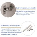 Ver mais imagens de Rack com Painel para TV até 85 Polegadas com LED 4 Portas 1 Gaveta 100% MDF 273,5CMX217CM Astro