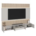 Ver imagem 5 de Rack com Painel para TV até 85 Polegadas com LED 4 Portas 1 Gaveta 100% MDF 273,5CMX217CM Astro