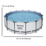 Piscina Estrutural 15.232 Litros Steel Pro Max Filtro + Capa + Escada Bestway - 220V - 4