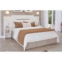 Ver imagem 1 de Painel Cama Box Madeirado Solteiro/casal/queen Mila Off White - Panan