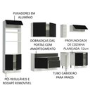 Ver imagem 5 de Armário de Cozinha Completa 290cm Branco/Preto Agata Madesa 01