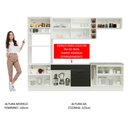 Ver imagem 6 de Armário de Cozinha Completa 290cm Branco/Preto Agata Madesa 01