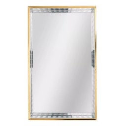 Bandeja Vidro Metal Dourado Decoração Maquiagem 20x15cm - 3