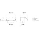 Ver imagem 2 de Puxador Pv14 Cromo Fosco 96 Mm Linha Premium Torralba