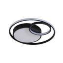 Ver imagem 4 de Luminária de Led de Sobrepor Redonda Bivolt 31w 3 em 1 com Luz Central Dupla:preto