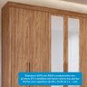 Guarda-Roupa Casal 6 Portas com Espelho e Pés 234cm 100% MDF Boston Espresso Móveis - 12