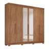 Guarda-Roupa Casal 6 Portas com Espelho e Pés 234cm 100% MDF Boston Espresso Móveis - 4