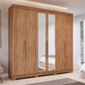 Guarda-Roupa Casal 6 Portas com Espelho e Pés 234cm 100% MDF Boston Espresso Móveis - 2