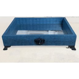 BANDEJAS PROVENÇAIS AZUL DE MADEIRA GRANDE Decorshop - 4