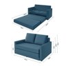 Sofá Simi 2 em 1 Sofá Cama Azul Estofama - 2