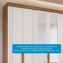 Ver imagem 6 de Guarda-Roupa Casal 6 Portas com Espelho e Pés 234cm 100% MDF Boston Espresso Móveis Bege/Cinamomo/Off White