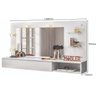 Penteadeira Suspensa Camarim Lumieri Branco Fosco - Ninho Decor - 2