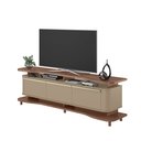 Ver imagem 5 de Rack Guarapari 180cm Design Orgânico para Sala Tv Moderno:fendi/freijó