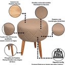 Ver imagem 6 de Kit Recepção 2 Poltronas 1 Namoradeira com Puff Resistente para Sala de Espera Decor Tecido Veludo