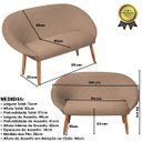 Ver imagem 3 de Kit Recepção 2 Poltronas 1 Namoradeira com Puff Resistente para Sala de Espera Decor Tecido Veludo