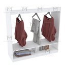 Ver imagem 2 de EXPOSITOR CENTRO DE LOJA COM CABIDEIRO M275.B MUNDI MOVEIS