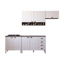 Ver imagem 5 de Armário de Cozinha Compacta 4 Peças com Tampo Cooktop Safira Luciane Móveis