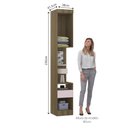 Ver imagem 3 de Mesa de Cabeceira Alta 38cm 1 Porta e 1 Gaveta Paris Luciane Móveis