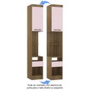 Ver imagem 4 de Mesa de Cabeceira Alta 38cm 1 Porta e 1 Gaveta Paris Luciane Móveis