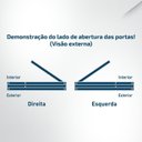 Ver imagem 4 de Kit Porta Pronta Maciça de Eucalipto 214x89x14cm PM78 Solar Abertura Esquerda Cruzeiro Portas