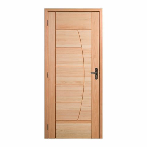 Kit Porta Pronta Maciça de Eucalipto 214x89x14cm PM78 Solar Abertura Esquerda Cruzeiro Portas