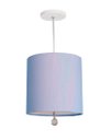 Ver imagem 2 de Luminária Pendente Com Cristal Cúpula Azul 25x25 1E27