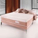 Ver imagem 1 de Cama Box Colchão Paradiso + Base Luxo King Rose Estofama