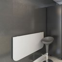 Ver imagem 3 de Mesa Dobrável Parede Articulada 100x50cm Branca Multivisao