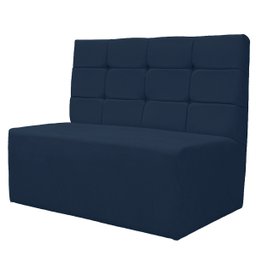 Canto Alemão Confortável para Apartamento Cozinha e Restaurantes Suede Azul Marinho - 5