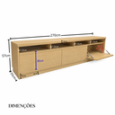 Ver imagem 2 de Rack para TV em MDF Estante 2.70m