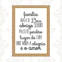Ver imagem 1 de Quadro Moldura Dourada Família Graça Deus 24x18cm:com Vidro