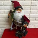 Ver imagem 6 de Papai Noel Natal Decoraçao Enfeite Casa Sala Mesa Estante Vitrine Loja Boneco Natalino Barba Festa F