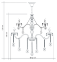 Ver imagem 3 de Lustre Candelabro Cristal Legítimo Maria Tereza Nice 18 Lâmpadas E14 Cristal Transparente